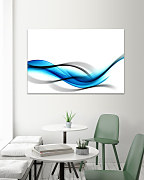 Obraz Modrá abstraktná vlna 1439